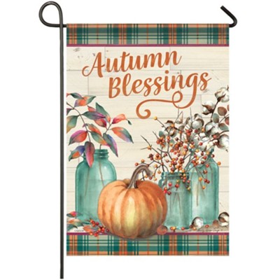 Autumn Blessings, Small Flag  -     By: Sandy Clough
