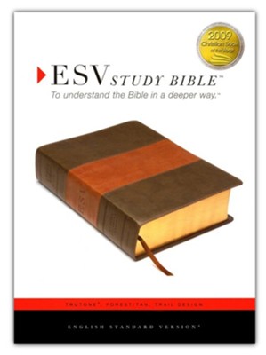 ESV Study Bible, TruTone, Forest/Tan Trail Design  - 
