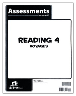 BJU Press Reading 4 Assessment (3rd Edition)  - 
