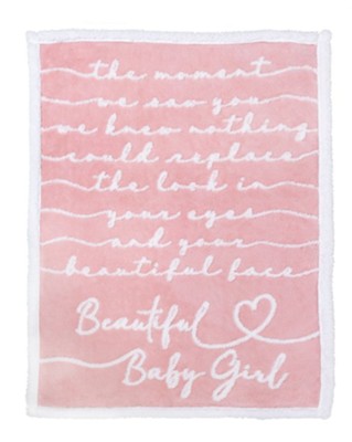 Beautiful Baby Girl, Plush Blanket  - 