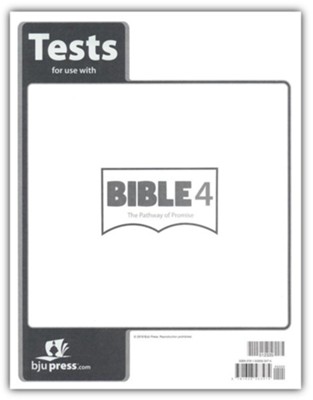 BJU Press Bible 4 Pathway of Promise Assessments  - 