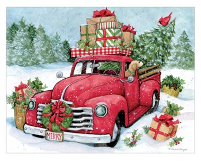 Christmas Truck, Boxed Christmas Cards, Set of 18: Susan Winget ...