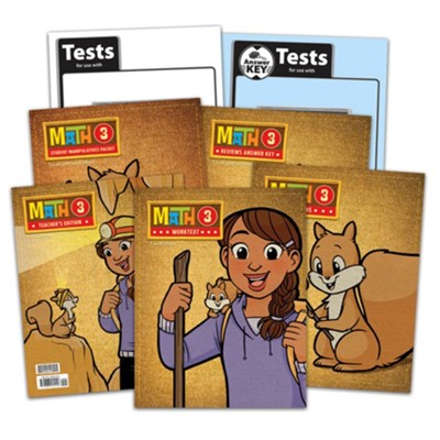 BJU Press Math Grade 3 Homeschool Kit, Fourth Edition  - 