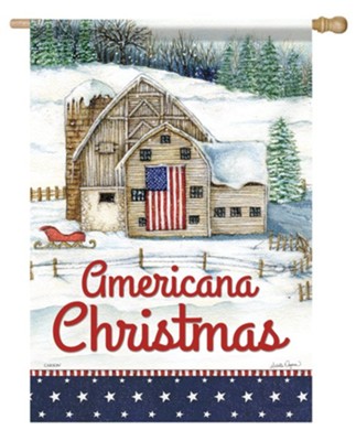 Americana Christmas Flag, Large  -     By: Michelle Wayman
