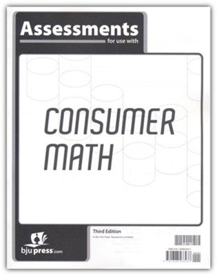 BJU Press Consumer Math Assessments (3rd Edition)  - 