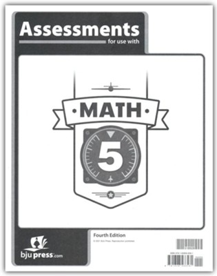 BJU Press Math Grade 5 Assessments (4th Edition)  - 