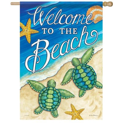 Beach Travelers Flag, Large  -     By: Deb Strain
