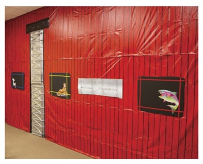 Red Barn Plastic Backdrop (30' x 4')   - 