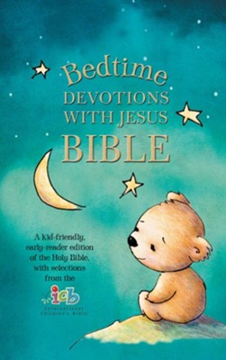 ICB, Bedtime Devotions with Jesus Bible, Hardcover  - 