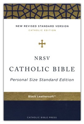 NRSV Catholic Bible, Personal Size, Comfort Print, Leathersoft, Black  - 
