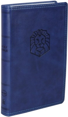 NKJV Holy Bible for Kids, Comfort Print--soft leather-look, blue  - 