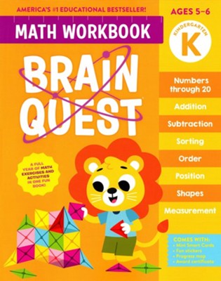 Brain Quest Math Workbook: Kindergarten: 9781523524211 - Christianbook.com