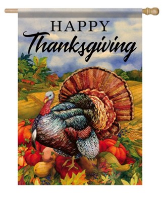 Thanksgiving Turkey, Large Flag: Paul Brent - Christianbook.com