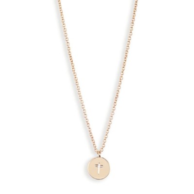 Blessed, Cross Necklace, Gold  - 