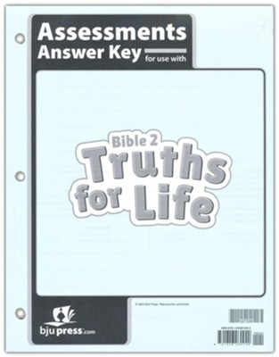 Bible Grade 2: Truths for Life Assessments Key   - 
