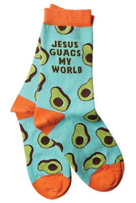 Jesus Guacs My World Socks  - 