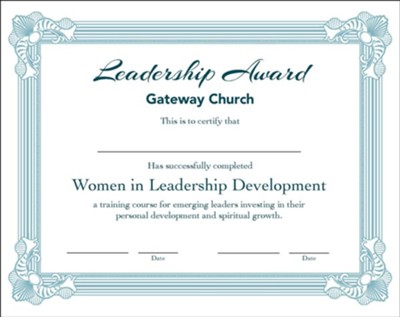 Women in Leadership Development, WiLD, Certificates,10 Pack: Gateway ...