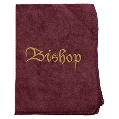 Bishop Pastor Towel, Microfiber, Burgundy  - 