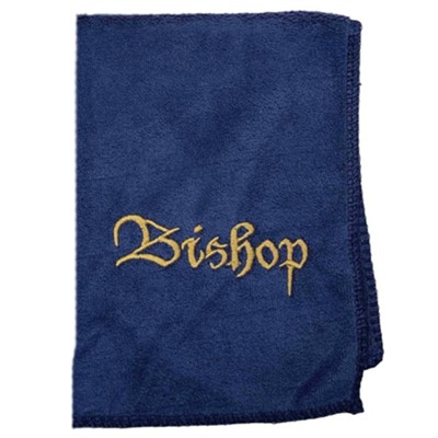 Bishop Pastor Towel, Microfiber, Navy  - 
