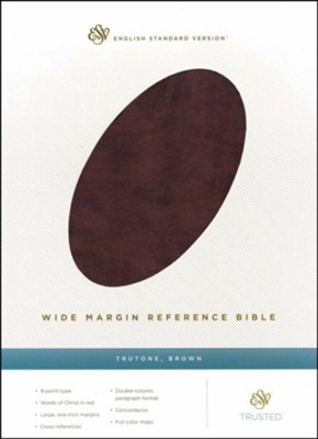 ESV Wide Margin Reference Bible (TruTone, Brown), Imitation Leather  - 