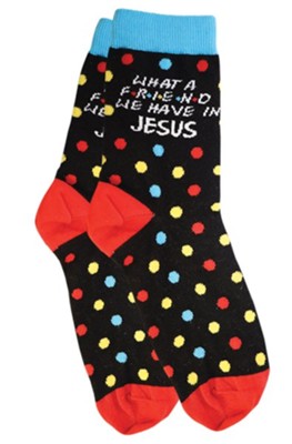 Friend in Jesus, Socks Black   - 