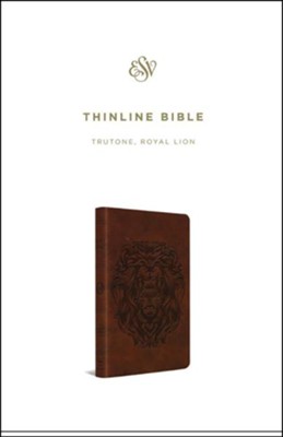 ESV Thinline Bible, TruTone, Royal Lion, Brown  - 
