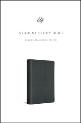ESV Student Study Bible (TruTone, Gray), Leather, imitation, Grey  - 