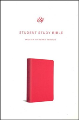 ESV Student Study Bible, Imitation Leather, Coral   - 