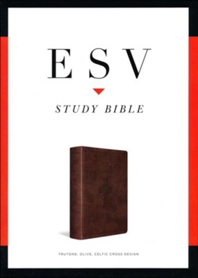 ESV Study Bible (TruTone Imitation Leather, Olive, Celtic Cross Design)  - 
