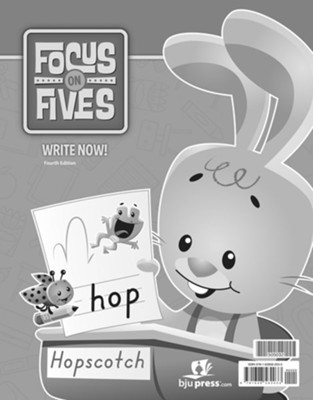 BJU Press K5 Focus on Fives Write Now! Handwriting (4th Edition)  - 