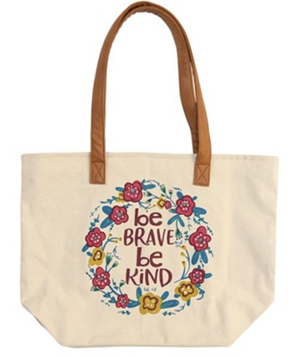Be Brave Be Kind, Canvas Tote  - 