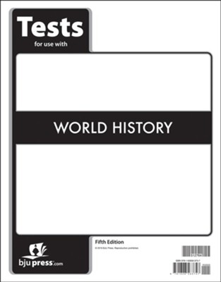 BJU Press World History Assessments (5th Edition)  - 