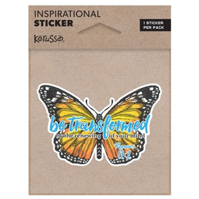 Be Transformed, Butterfly, Vinyl Sticker  - 