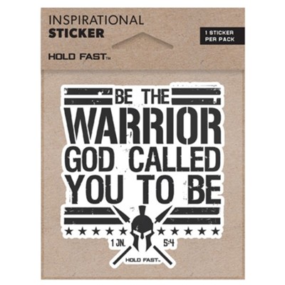 Be The Warrior, Vinyl Sticker  - 