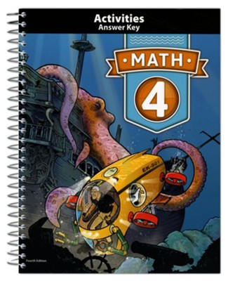 BJU Press Math 4 Student Activities Key (4th Edition)  - 