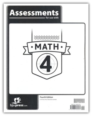 BJU Press Math 4 Assessments (4th Edition)  - 