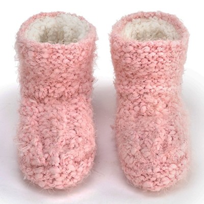Slipper Booties, Pink, Small  - 