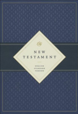 ESV New Testament--soft leather-look, brown/walnut with portfolio design  - 