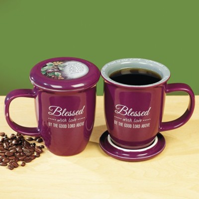 Blessed With Love Coaster Mug  - 