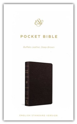 ESV Pocket Bible--genuine leather  - 