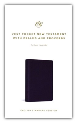 ESV Vest Pocket New Testament with Psalms and Proverbs, Soft imitation leather, lavender  - 