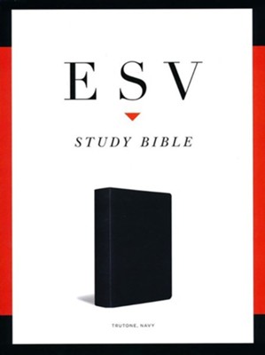 ESV Study Bible, Soft imitation leather, navy  - 