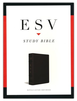 ESV Study Bible, Genuine Buffalo Leather, brown - Imperfectly Imprinted Bibles  - 