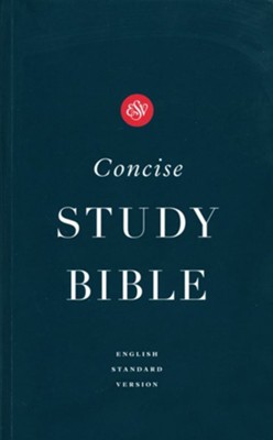 ESV Concise Study Bible--soft leather-look, brown  - 