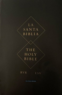 ESV Spanish/English Parallel Bible--soft leather-look, brown  - 
