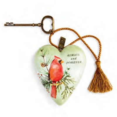 Always and Forever Cardinal Art Heart  - 