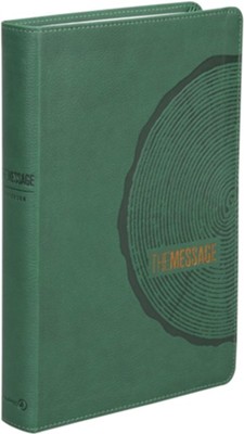 The Message Large-Print Deluxe Gift Bible--soft leather-look, green  -     Translated By: Eugene H. Peterson

