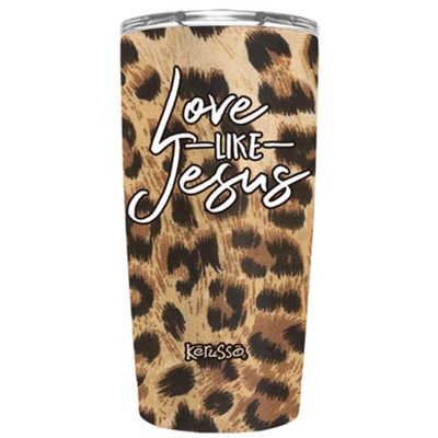 God Bless America Leopard Tumbler 20oz