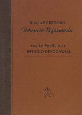 Biblia de Estudio Herencia Reformada RVR 1960, Piel Gen. Negra  (Reformation Heritage Study Bible, Black Gen. Leather)  - 