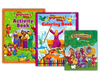 The Beginner's Bible, Coloring Book & Activity Book, 3 Books  - 